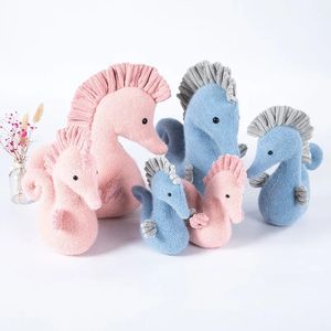 Juguete de peluche Caballo de mar suave Muñeco de peluche Animal Peces Juguetes Hippocampus Pareja Muñecas Almohada Decoración para el hogar Regalos para niños Niñas LA554