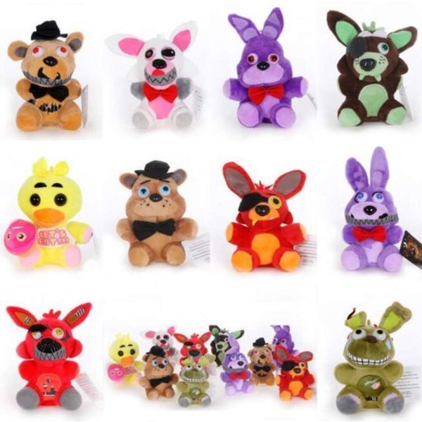 Jouets en peluche 15 cm 25 cm Cinq nuits chez Freddy FNAF Poupées Golden fazbear Mangle foxy ours Bonnie animaux en peluche cadeaux de Noël HOTSELL