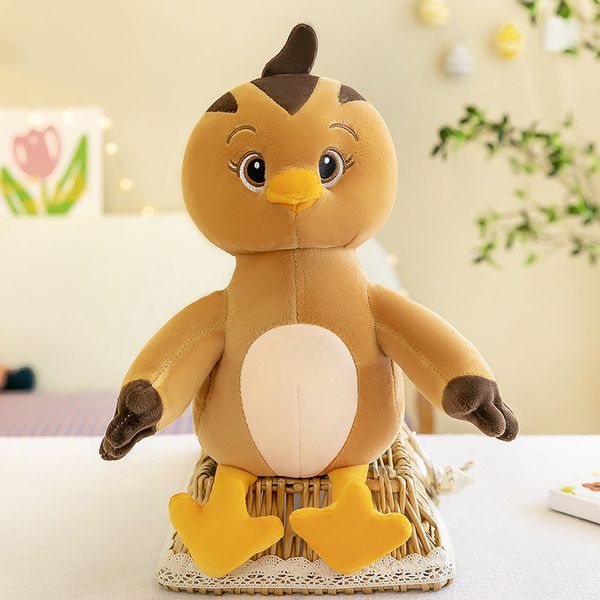 Juguetes de peluche lindo equipo de pollo lindo muñeco de pollo muñeca grande para niños muñeca de tela regalo de cumpleaños al por mayor