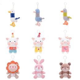 Jouets en peluche porte-clés 12-20 cm accessoires pendentif poupées en peluche Kawaii dessin animé animaux en peluche poupée mignonne pour enfants/petite amie cadeau 240122