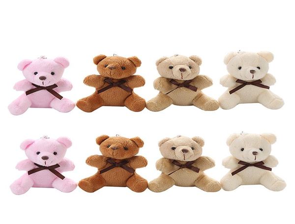 Toys en peluche simulation ours pendentif mini poupée 9cm animaux en peluche dessin animé enfant cadeau d'anniversaire clé Z24569029120