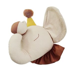 Peluche Mur Stuff Bébé Chambre Éléphant Décor En Peluche Tête D'animal Tenture Décoration Pépinière En Peluche Jouets pour La Maison Naissances Pographie Accessoires 230707