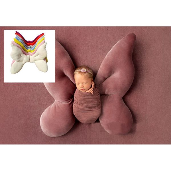 Peluche murale trucs né accessoires de photographie posant aile papillon oreiller coussin bébé tir accessoires oreillers 230701