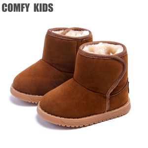 Peluche chaud bébé enfant en bas âge bottes chaussures enfant neige bottes chaussures pour garçons filles hiver neige bottes confortables enfants bébé enfant en bas âge chaussures 210317