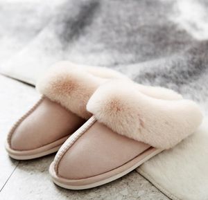 Zapatillas planas de casas calientes de peluche ligero suave cómodo de invierno para mujer zapatos de algodón zapatos de interior GC665