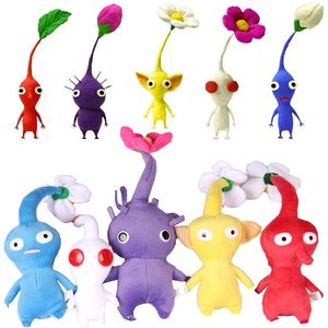 Peluche poupée jeu Olimar fleur feuilles bourgeon Chappy Bulborb peluche douce rouge jaune cadeau pour enfants Fans anniversaire LT0045