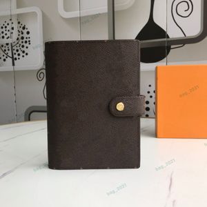 PM MM Notebook-kaarthouder met originele doos Grote kleine waterdichte ring Agenda Cover Werkvergadering Notitie Kalender Portemonnee Luxe Designer Creditcard-etui Dames 20004