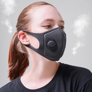 PM2.5 Anti-luchtvervuiling Gezichtsmasker Ademend Actieve Actieve Koolmond Masker Camping Travel Fietsen Masker