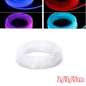 PMMA 5M Side Glow Lighting Optical Fiber Cable 2mm 3mm Diameter Car Optic Cable Ceiling Lightings Bright Party Light Decoration D4.0