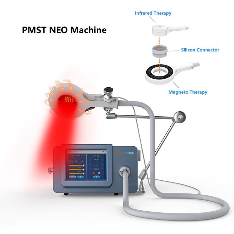 PMST Neo Physio Magneto Therapy Super Trandcution Portable Type For Rehabilitation 2 I 1 Fysioterapiutrustning Sportskador och smärtlindringbehandling