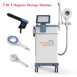 Nieuwe 3 in 1 fysio magnetische therapie met EMTT pneumatische schokgolf infrarood fysiotherpay apparatuur voor bodypain relief ED behandeling