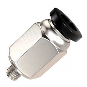 PNiumático Ducto de aire Mini conector rápido PC 3 4 5 Hilo exterior M3 M4 M5 M6 M8 01 Enchufe rápido a través del conector PC3-M3 PC4-M6 PC5-M5