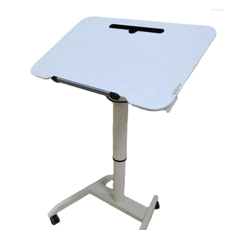 Table élévatrice pliante automatique pneumatique canapé chevet debout bureau d'ordinateur plate-forme paresseuse Mobile