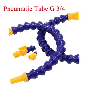 Pneumatische Buis G 3/4 G Buitendraad Plastic Flexibele Water Olie Koelvloeistof Pijp Slang voor draaibank CNC machine 240311