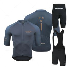 PNS Road Cycling Jersey Set pour les vêtements de cyclisme pour hommes Vêtements d'équipe d'été à manches courtes uniformes ROPA DE CICLISMO HOMBRE 240425