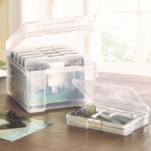 Po Opbergdoos Transparante Plastic Container Case Po Keeper Cases Sieraden Organizer Hardware Onderdelen Opbergdoos 231220