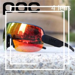 POC AIM 4 LENS Cycling Sunglasses Sport Road Mountain Bike Glasses Men Women Eyewear S -bril Gafas Ciclismo 368