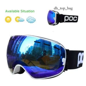 POC Double couches Anti-buée lunettes de Ski motoneige masque de Ski lunettes de Ski neige Snowboard hommes femmes Googles Y1119 5191