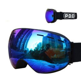 POC Double couches antifog Goggles Snowmobile Ski Mask Ski Ski Snowboard Men Femmes Googles2623471