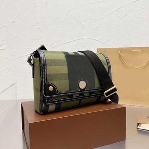 Bolso pochette Flip Mailbag Bag Bolsos de un solo hombro Bolsos de mensajero Mujeres Rayas Crossbody Bolso Moda Solapa Lienzo Monedero Cartera a cuadros 2022 top qua