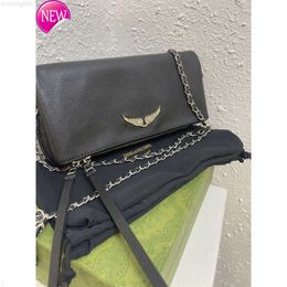 Pochette Rock Swing Your Wings Bag Zadig Voltaire Dames Tote Handtas Schouderontwerper Man Echte lederen vleugelketen Luxe mode koppeling Flap Cross Bod