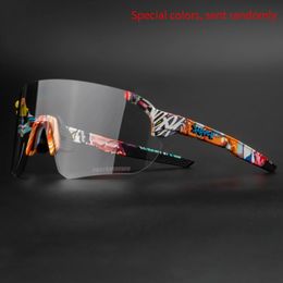 Pochromic glazen UV400 Sport Mtb Road Cycling Sunglasses Men Women Eyewear Gafas Ciclismo Hombre 240504