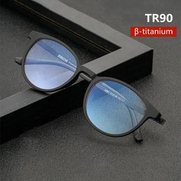 Gafas de lectura pocromáticas para hombre, anteojos con montura redonda, antiluz azul, para presbicia, gafas que cambian de Color, 0,75, 1,50, 2,50, 240124