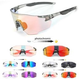 Pochromic Women Men Cycling Glasses MTB Mountain Road Bike Riding zonnebrillen Buiten Sports Goggles Bicycle bril bril 240111