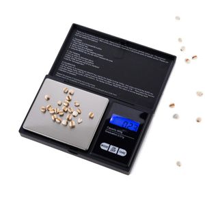 Pocket 100/200/500g x 0.01g 500g/1000g x 0.1 Vierkante Digitale weegschaal Elektronische Precieze Sieraden Schaal Hoge precisie Keukenweegschalen