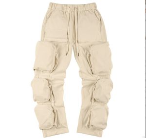 Pantalons de cargaison de poche hommes femmes joggeurs de qualité pantalon pantalon de survêtement hip hop