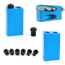 Pocket Hole Screw Jig 15 Degrees Dowel Drill Joinery Kit Carpenters Wood Woodwork Guides Joint Angle Locator Tool