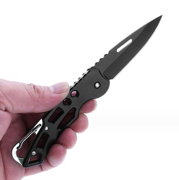 Couteau porte-clés de poche EDC couteaux de survie tactiques chasse Camping lame en acier auto-défense multi-outils couteau porte-clés en plein air couteaux pliants