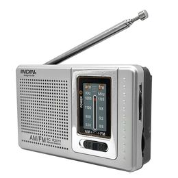 Pocket Mini AM Radio 6 brede receptie Telescopische antenne World FM-ontvanger Gemakkelijk draagbaar voor entertainment BC-R2011
