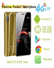 Pocket Mini Smartphone Android Satrend S11 Quad Core Cellular GPS WIFI 4G LTE 2 Go 16 Go Rom Prise en charge de Google Play Super Small Mobile P7045850