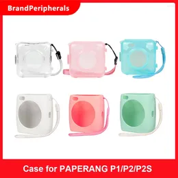 Housse de Protection pour Mini imprimante de poche, avec lanière, étui de Protection souple en Silicone pour PAPERANG P1/P2/P2S