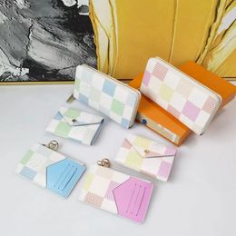 Organisateur de poche Long Wallet ID Card Designer Femmes Clés Poucheurs Mens Holders de carte Portefeuille Victorine portefeuilles Holders Passeport Classe de cartes en cuir Spols de monnaie