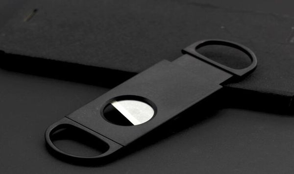 Pocket plastique en acier inoxydable Métal à deux lames Cutter cigare ciblées couteau à tabac outils fumeurs accessoires