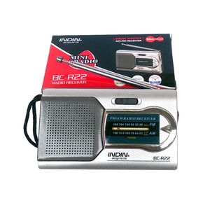 Pocket Portable Mini AM FM Radio en vivo Altavoz Receptor mundial Antena telescópica Banda dual AM / FM Radio BC-R22