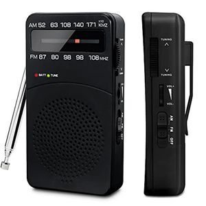 Pocket Portable Mini Radio FM/AM Digital Tuning Radio Receiver FM87-108MHz MP3 Music Player Radios for AA Batteries