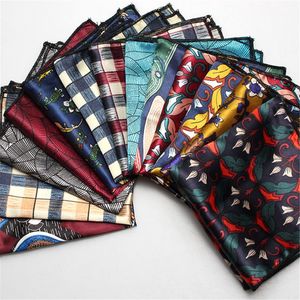 Pochet 10 stks/partij Plaid Pochet voor Mannen Pak Hank Rood Paisley Katoen Zakdoeken Blue Print Zakdoeken Bruiloft Accessoires B196 230620