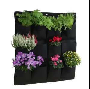 Zak verticale tuinplant kweek wandtassen plantenbeen bloemstof pot indoor hangend zwart gereedschap home fabric planten