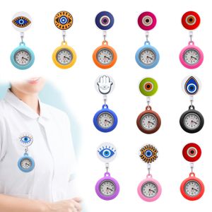 Pocke Watch Chain Devils Clip pour les yeux Alligator Medical Hang Horloge Gift Rettracable Arabe Nuiral Dial Nurse SILE Brooch Fob Qua Otftb