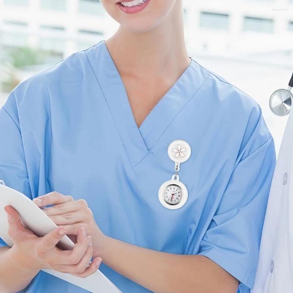 Relojes de bolsillo 2 piezas Reloj digital Enfermeras Accesorios para damas Fob de trabajo Lindo