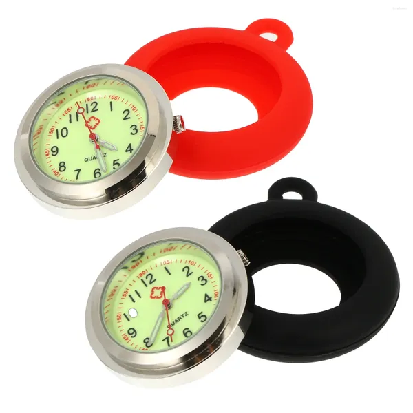 Relojes de bolsillo, 2 uds., accesorio de reloj de mesa, esfera artesanal, cuidado de enfermeras, suministros de cuarzo, enfermería Vintage