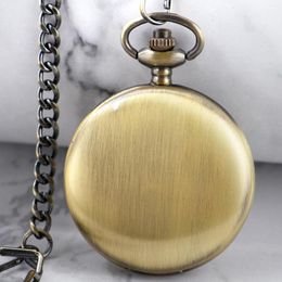 Pocket regarde toutes les bronze Roman Digital Watch Steampunk rétro pour femmes pour femmes pendentif collier de quartz minimalisme