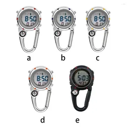 Relojes de bolsillo Digital mosquetón Clip reloj deportivo reloj luminoso relojes regalo