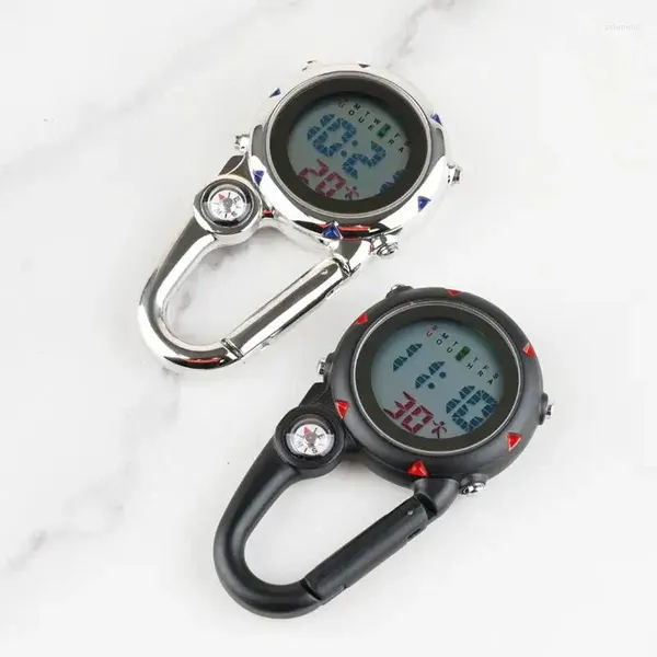 Relojes de bolsillo Rips Digital Carabiner Watch Sport Outdoor Hook Reloj Regalo Electrónico Luminoso Multifunción Increíble