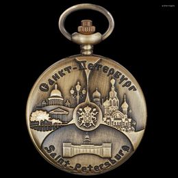Montres de poche à Quartz, château Royal célèbre et européen, Vintage, collier en acier, pendentif, bijoux, cadeau de vacances, horloge