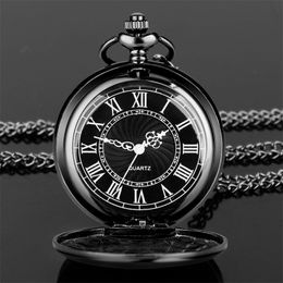 Relojes de bolsillo Moda 37 CM Fob Cadena Reloj de bolsillo de cuarzo de acero liso Vintage Roman Nmber Dial Colgante Fob Reloj Regalos Reloj 230619