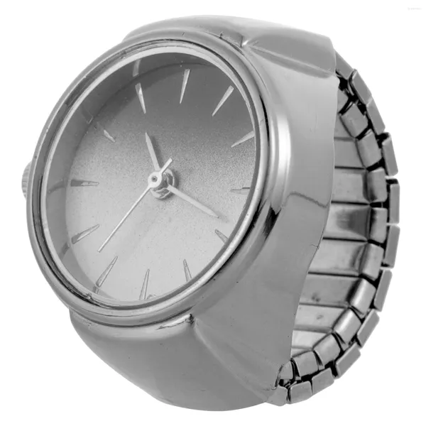 Relojes de bolsillo Relleno Señora Chic Casual Dedo Moda Anillo Joyería Mini Único Digital